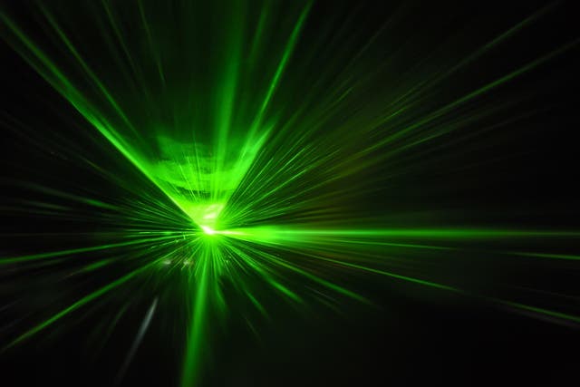 Physicists have used a laser beam one quadrillion times brighter than the Sun to stop the movement of electrons