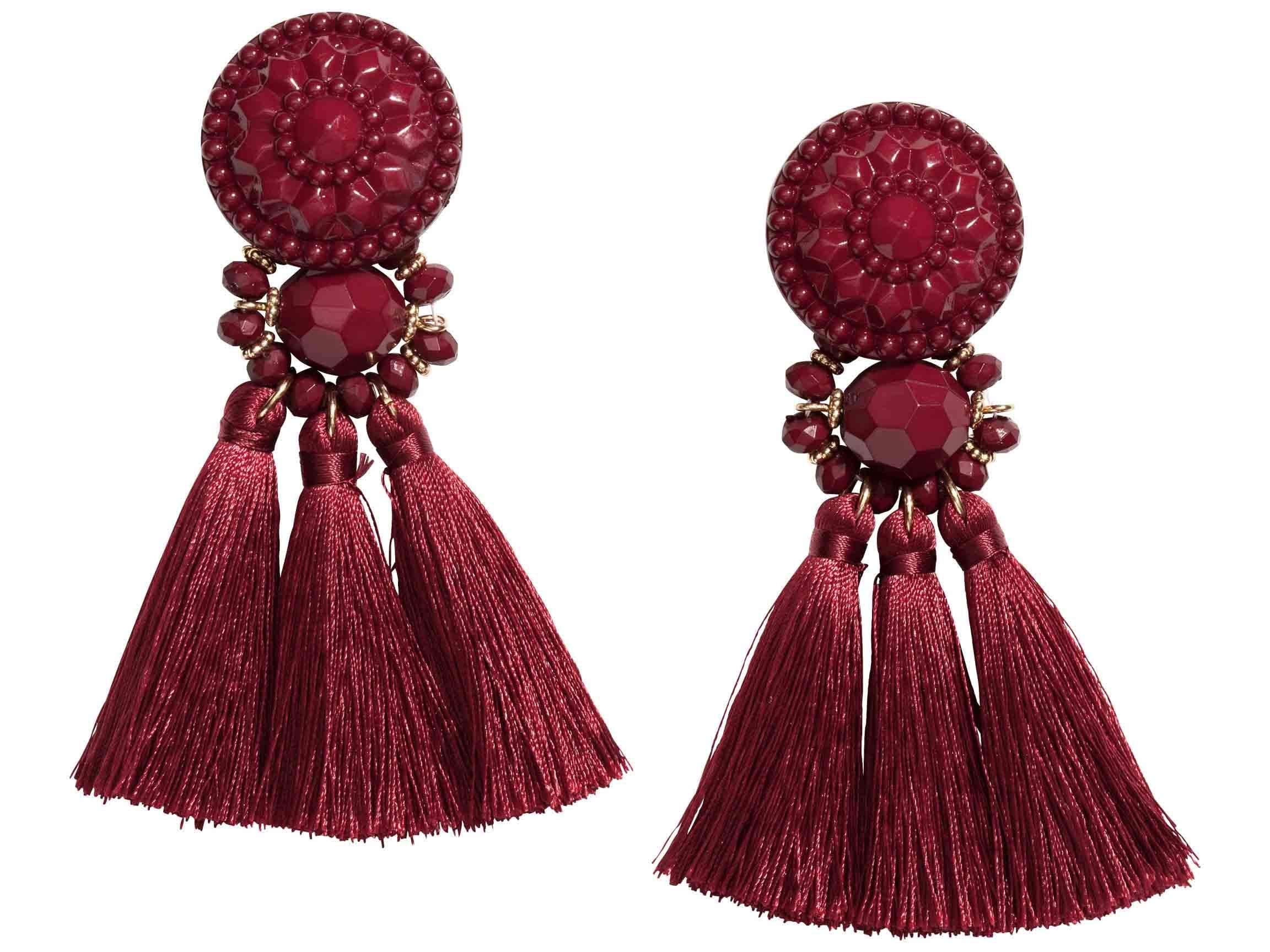 Earrings with Tassels, £8.99, H&amp;M