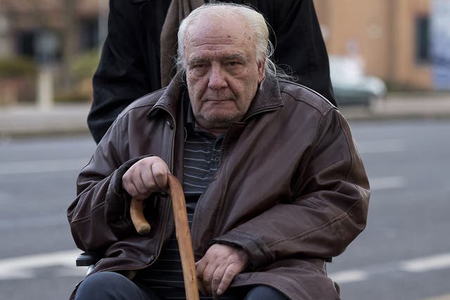 Vladimir Bukovsky arriving at Cambridge Crown Court in December 2016 to deny child pornography allegations.  He was not present at Monday's hearing