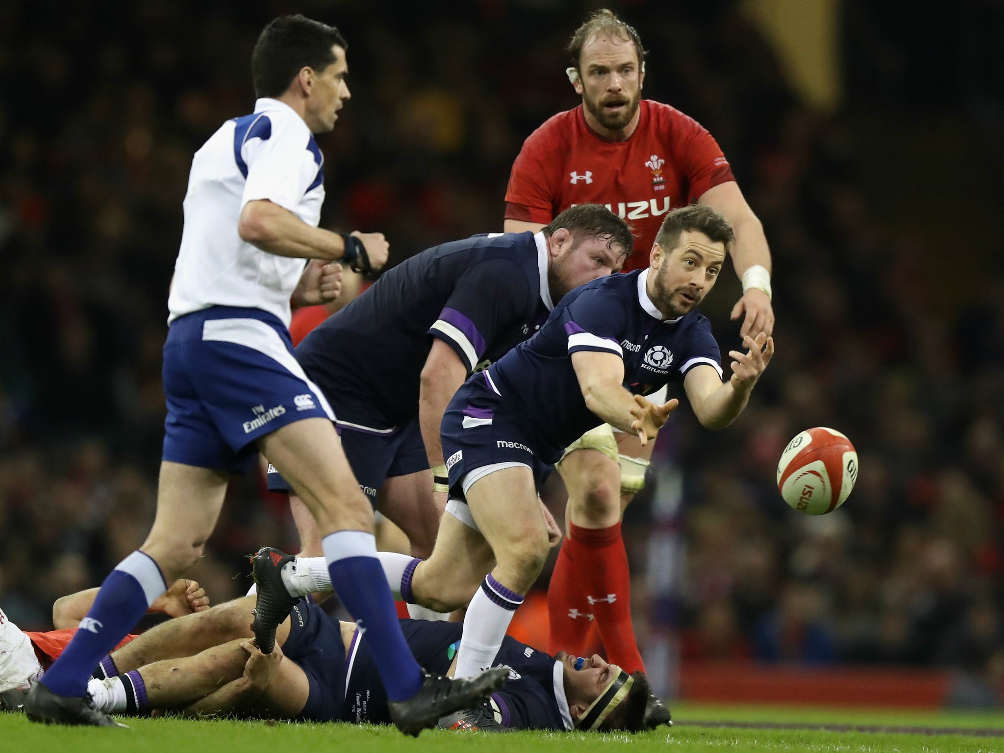 Former captain Greig Laidlaw returns to the starting line-up