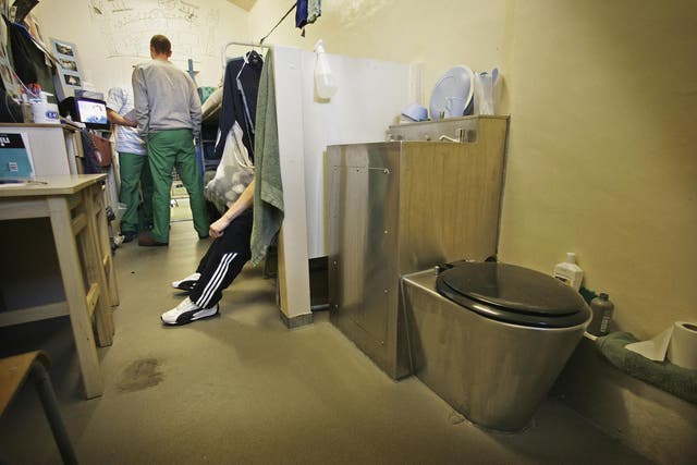 Police are keeping the prisoner under 24-hour watch until he uses the toilet