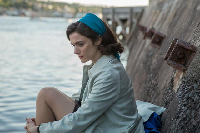 Rachel Weisz as Clare in 'The Mercy' whose husband is the ill-prepared round-the-world yachtsman, Donald Crowhurst, played by Colin Firth 