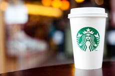 Starbucks trials 5p cup charge in bid to tackle plastic waste problem