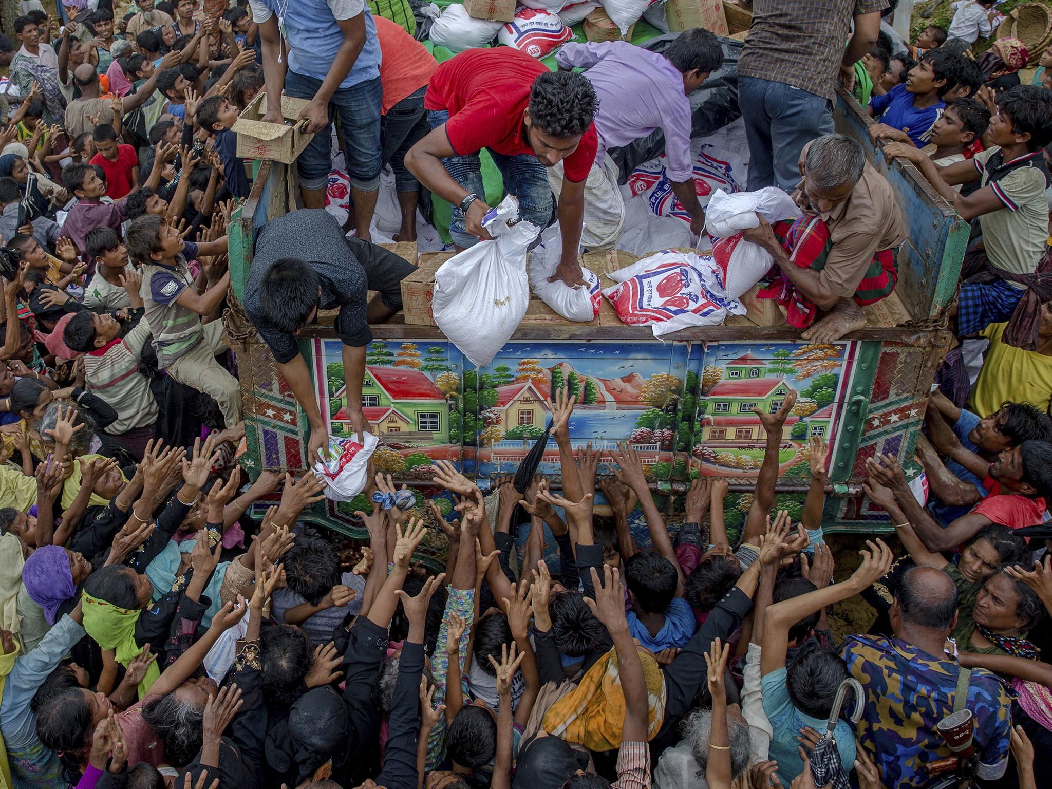 The treatment of Rohingya Muslims has created a humanitarian crisis, with 690,000 people fleeing to nearby Bangladesh