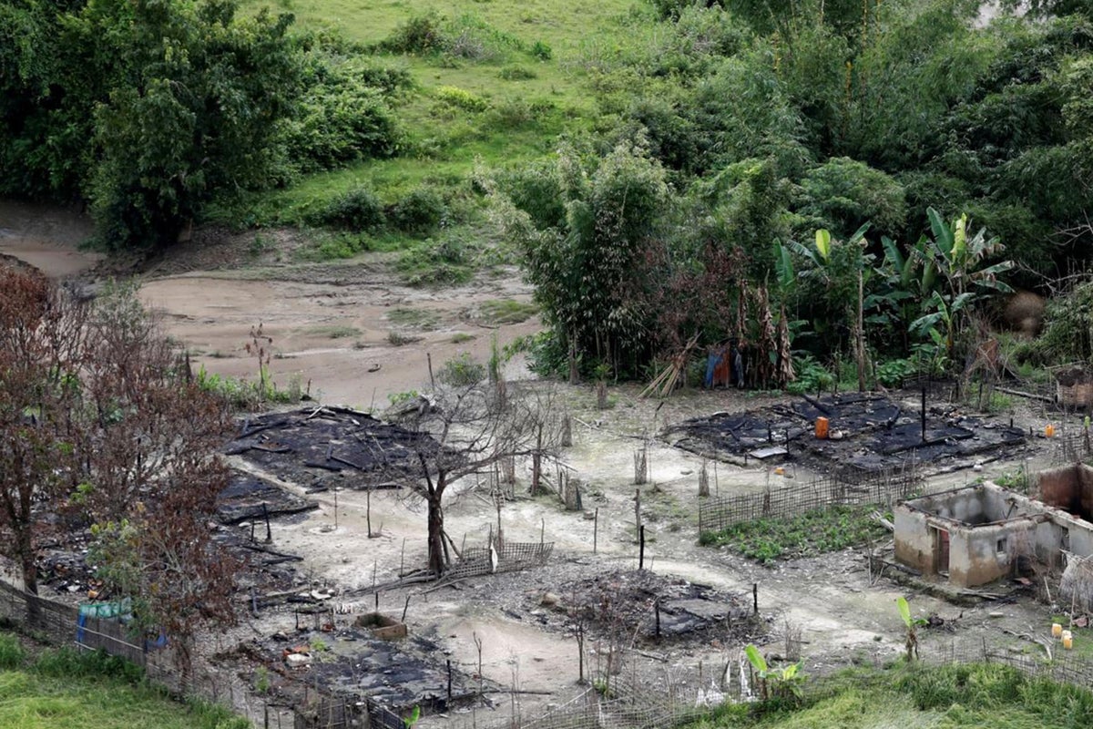 Myanmar forces and Buddhist villagers torched Rohingya homes, then killed the owners