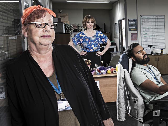 Jo Brand, Isy Suttie and Himesh Patel in the show’s new series