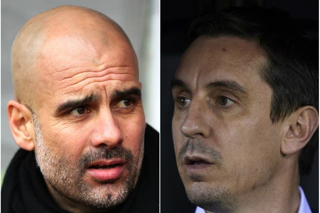 Guardiola has hit back at Neville