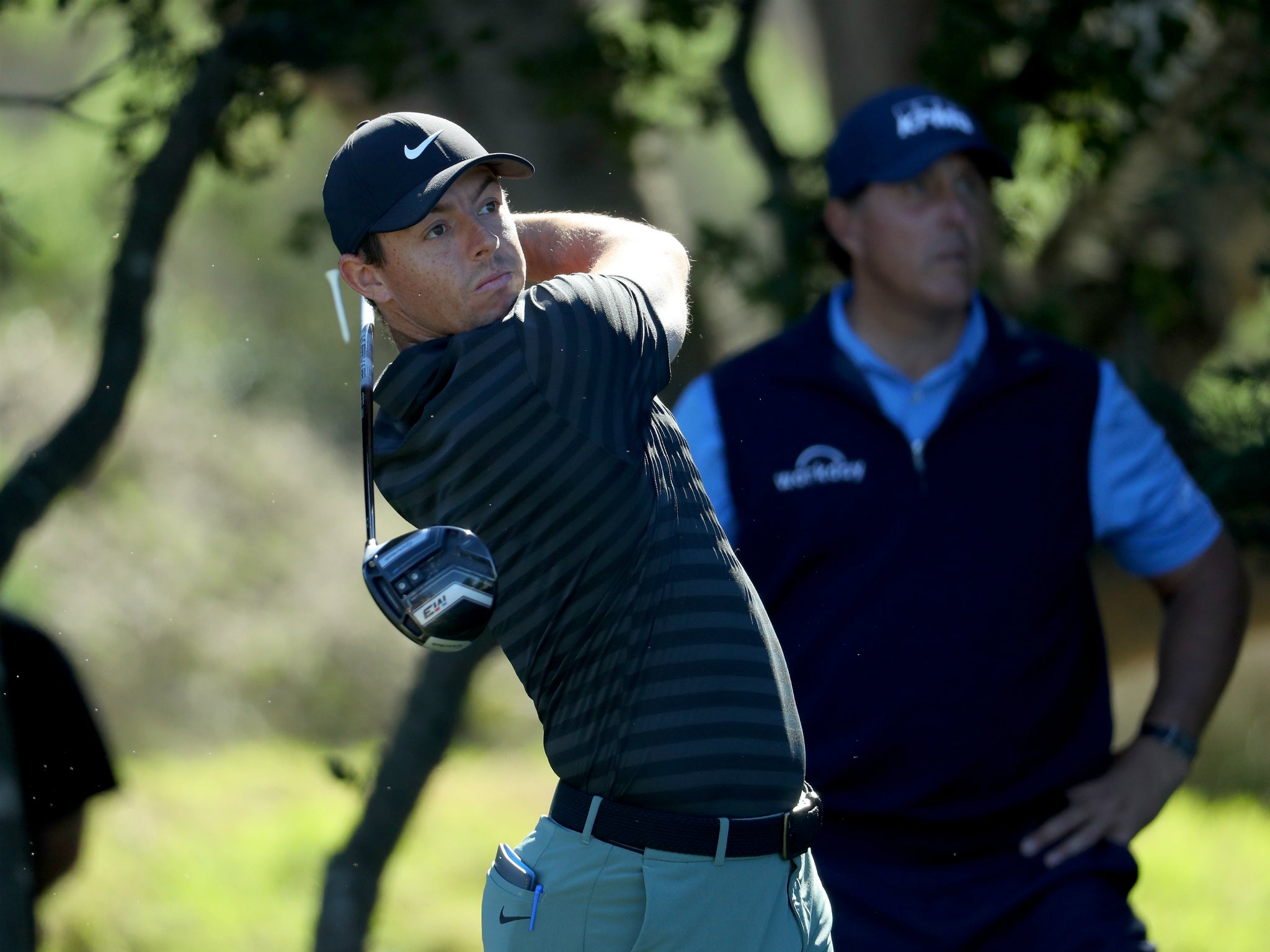 Rory McIlroy hit a disappointing 74 on day two