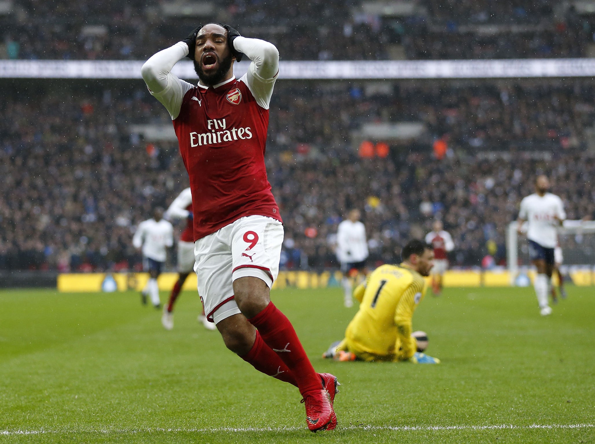 Lacazette spurned a fine chance to level the score in injury time against Spurs