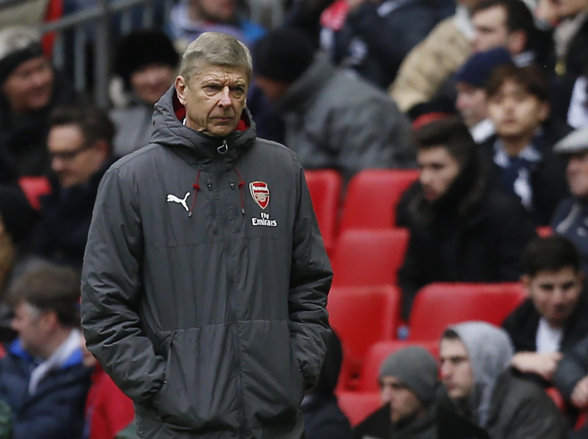 Arsene Wenger was frustrated by Arsenal's derby defeat