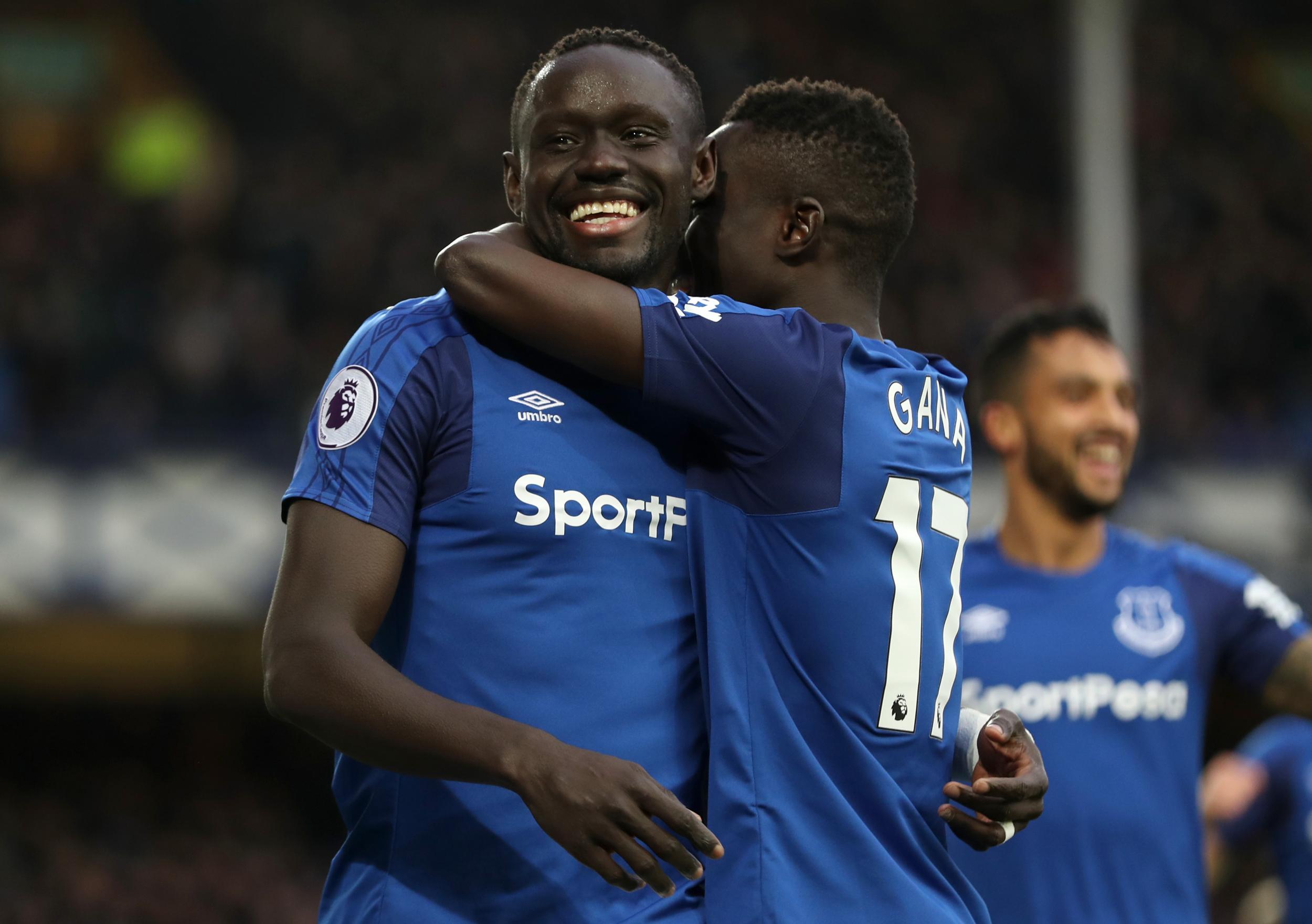 &#13;
Oumar Niasse celebrates his second-half strike &#13;