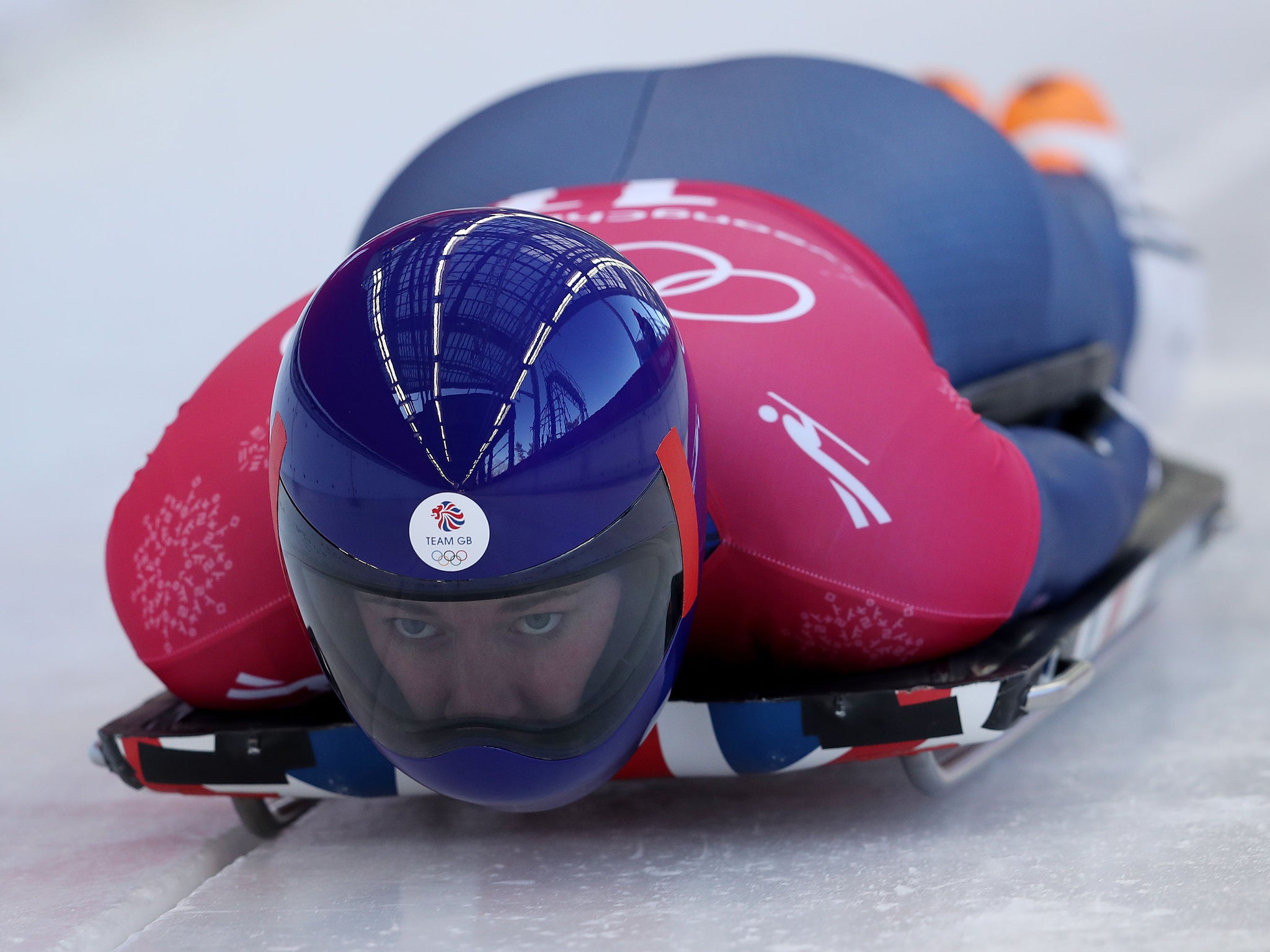 Lizzy Yarnold has been one of the fastest athletes during practice runs