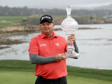 Potter Jr claims first PGA Tour title in six years at Pebble Beach