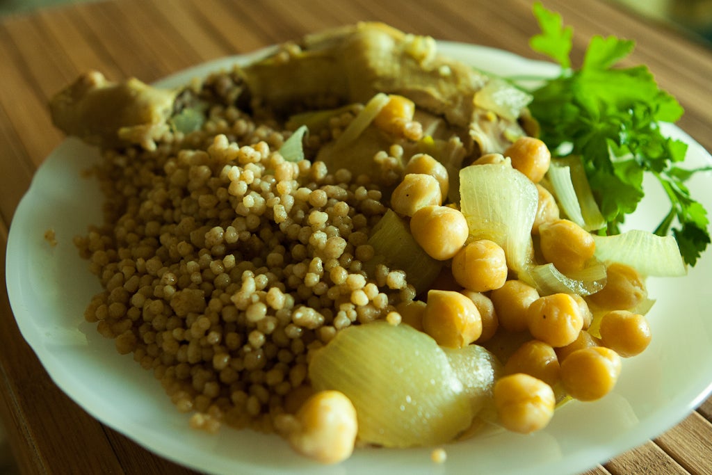 Maftoul is a traditional Palestinian dish