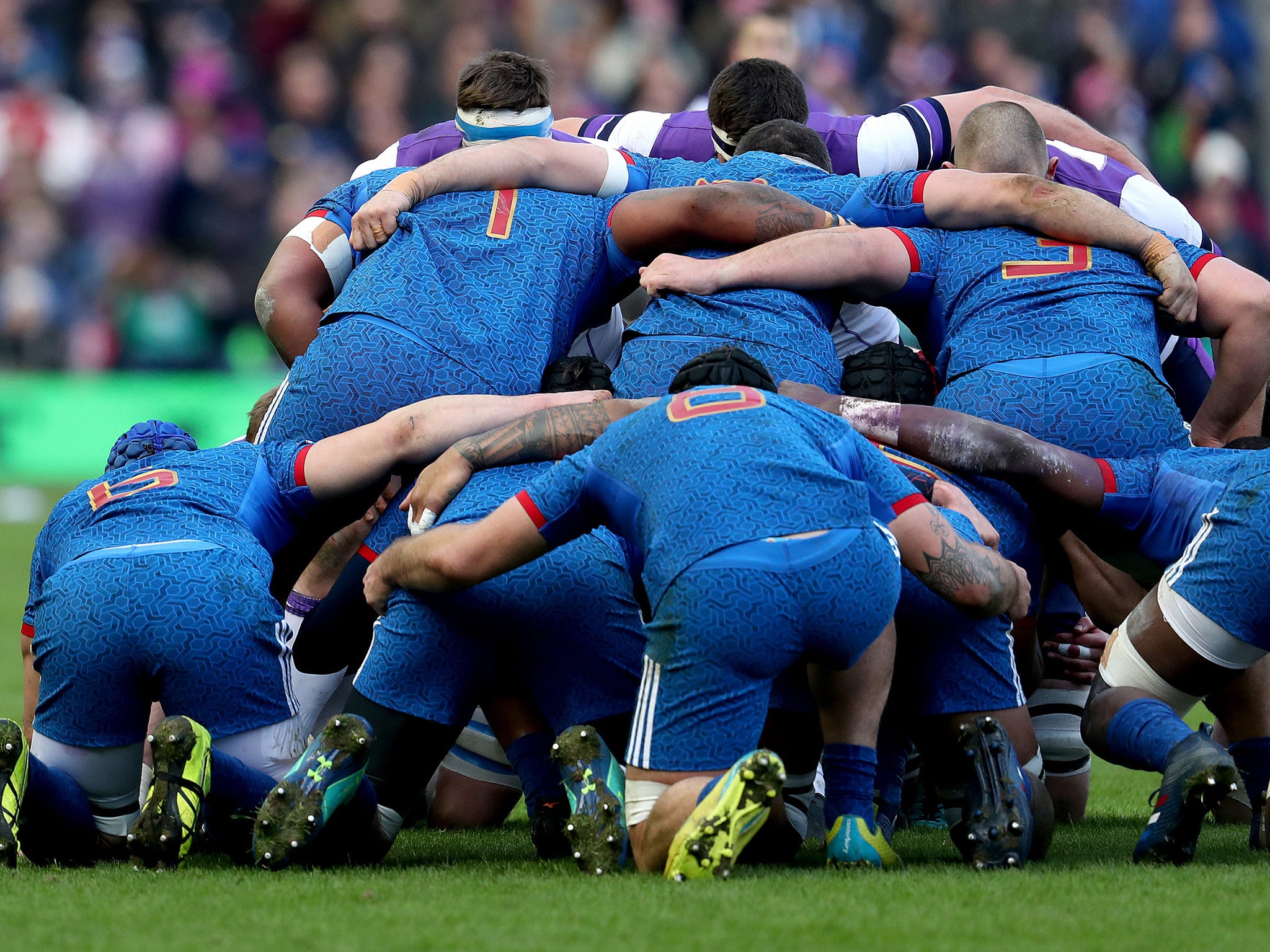 The French rugby team were prevented from leaving Scotland on Monday morning due to a police investigation
