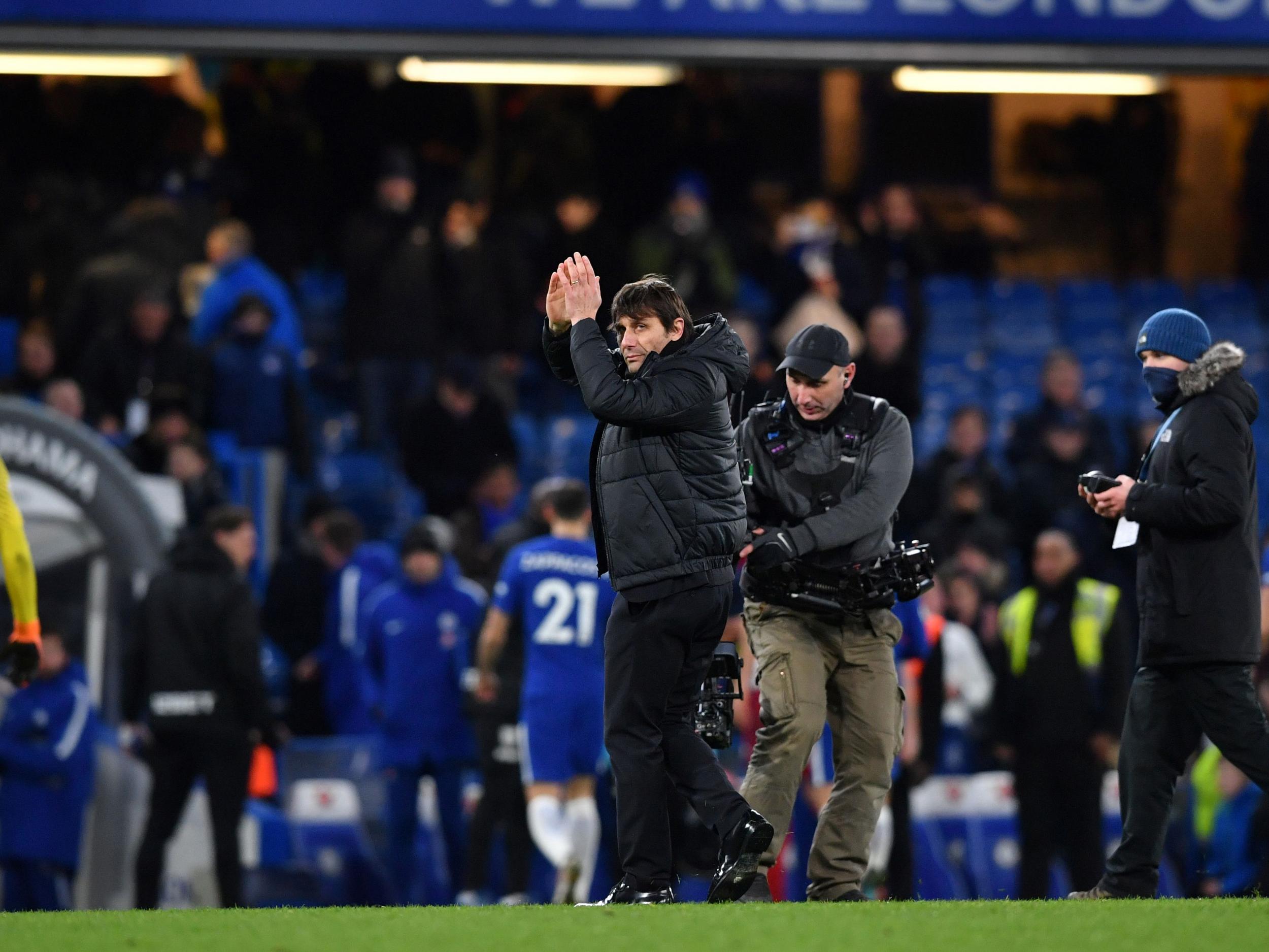 The pressure on Conte was relieved after the three points