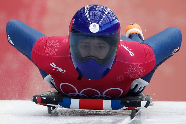 Lizzy Yarnold was quickest on the fourth practice run for the Winter Olympics skeleton competition