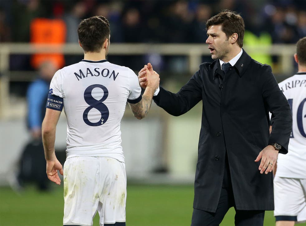Mason with Pochettino, the manager who put his faith in him