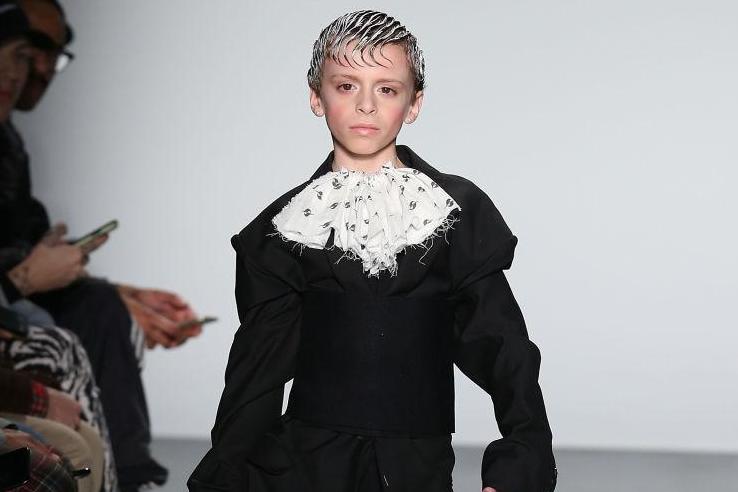 The 10-year-old boy made his catwalk debut at Gypsy Sport's Autumn/Winter 2018 show