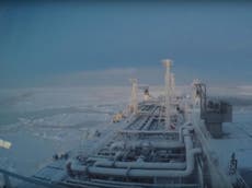 First ship takes Arctic sea route in winter without an icebreaker