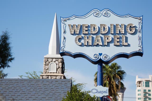 A wedding chapel in Las Vegas, Nevada