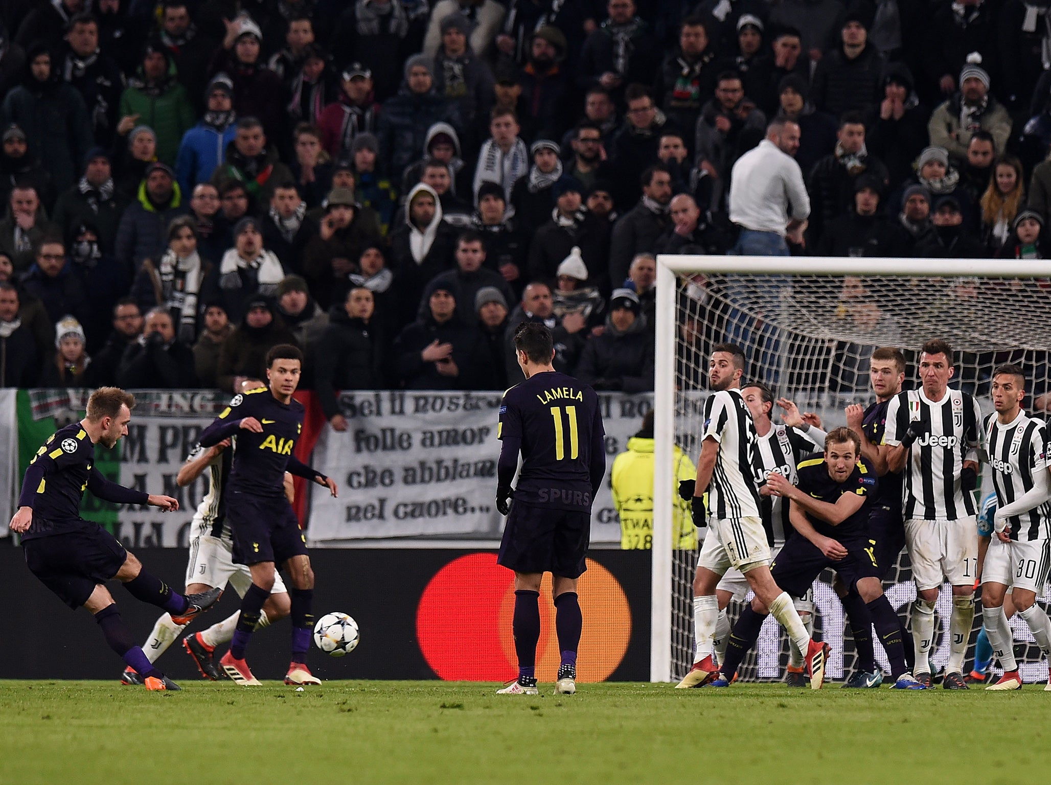 Eriksen caught Buffon out with a clever free-kick