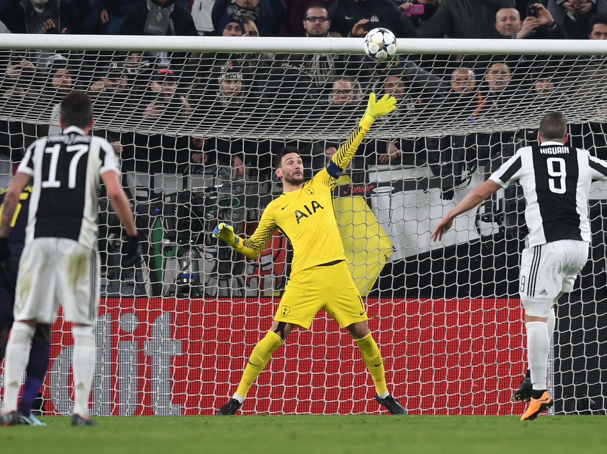 The Argentinian's penalty rattled the crossbar