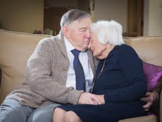 The couple celebrating their 60th Valentine’s Day together