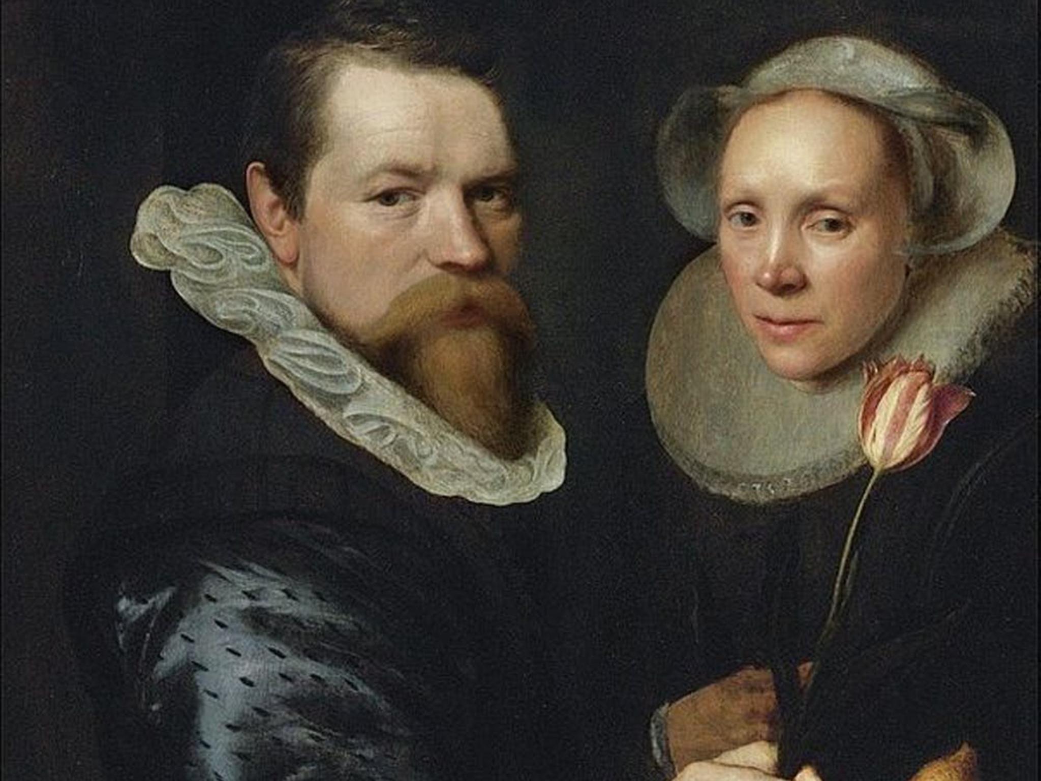 A sign of good taste? Michiel Jansz van Mierevelt, ‘Double Portrait of a Husband and Wife with Tulip, Bulb, and Shells’, 1606