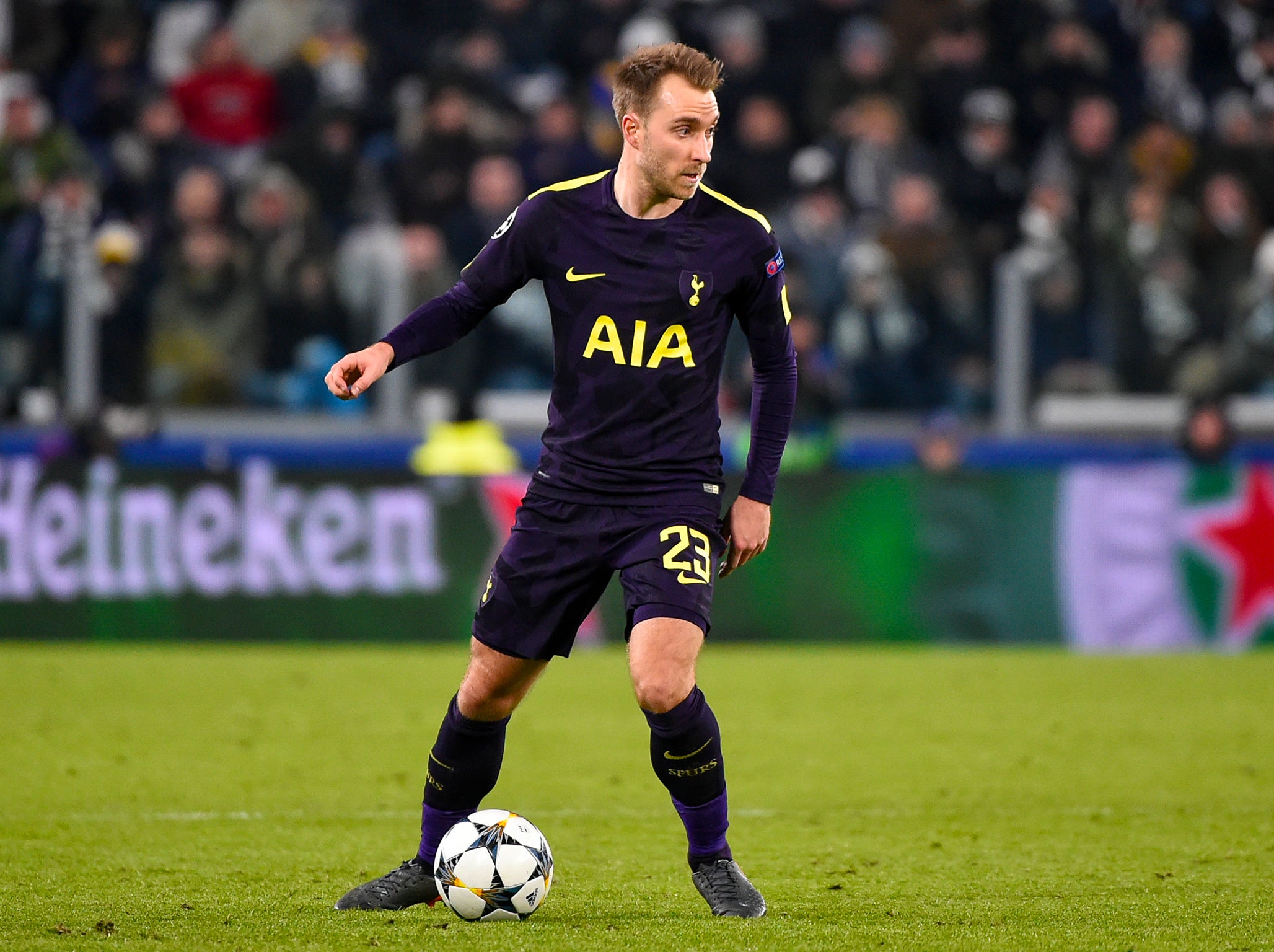 Christian Eriksen helped Tottenham to fight back in Turin