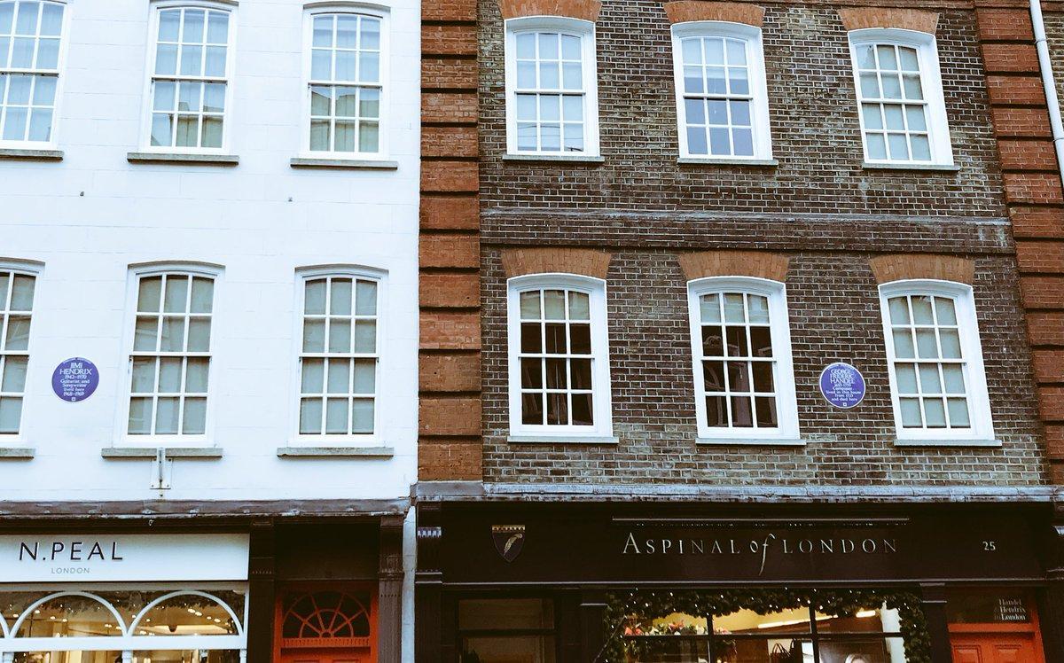 Jimi Hendrix lived here, left, next door to and two centuries later than George Frideric Handel