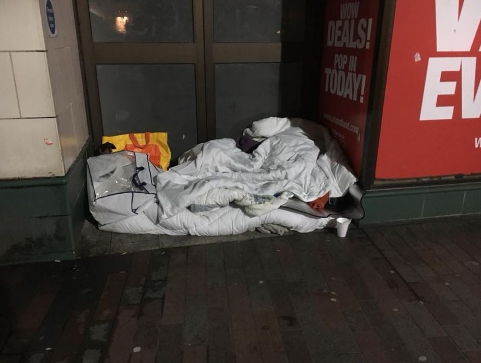 Sleeping homeless woman could have &apos;frozen to death&apos; after allegedly having bucket of water thrown on her