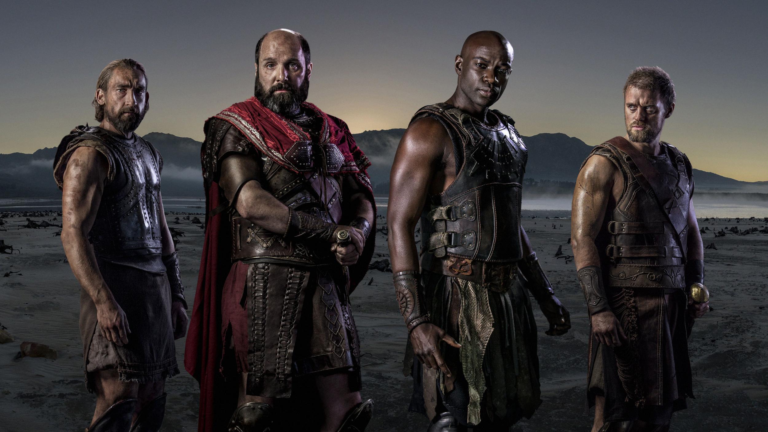 (From left) Jonas Armstrong, David Gyasi, Johnny Harris and Joseph Mawle update Homer in epic style