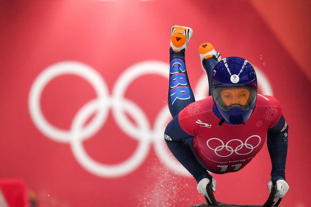 Lizzy Yarnold shows her medal potential in training