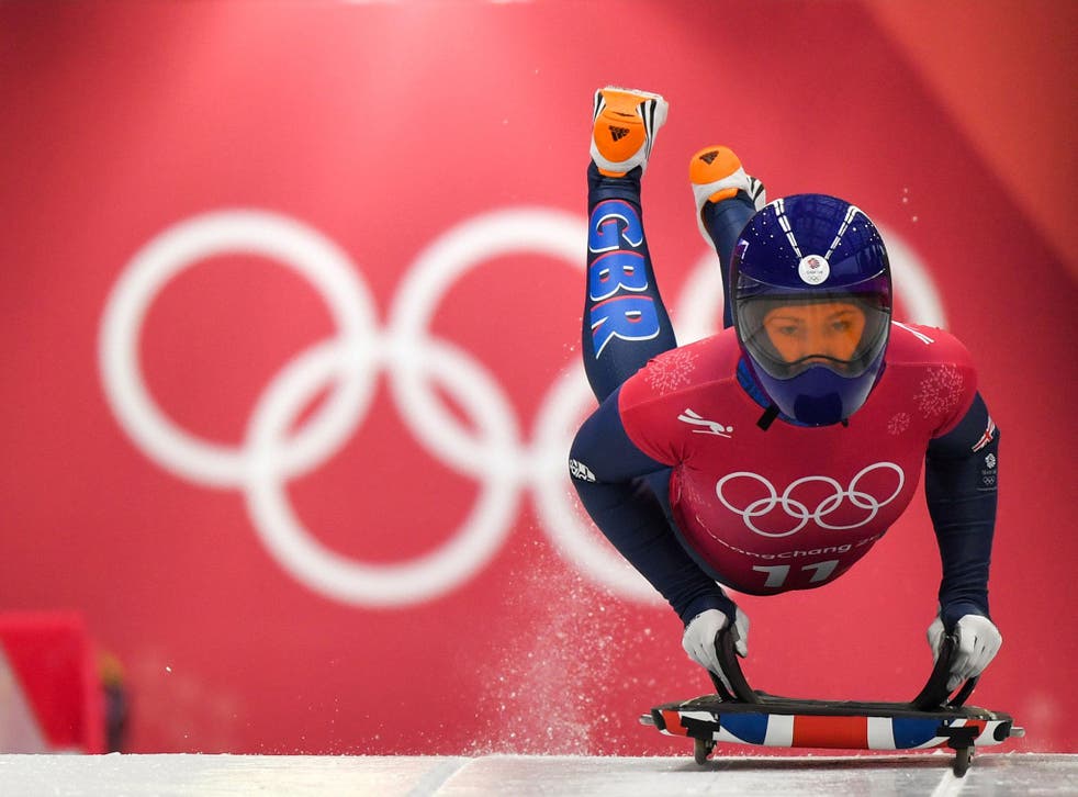 Lizzy Yarnold shows her medal potential in training