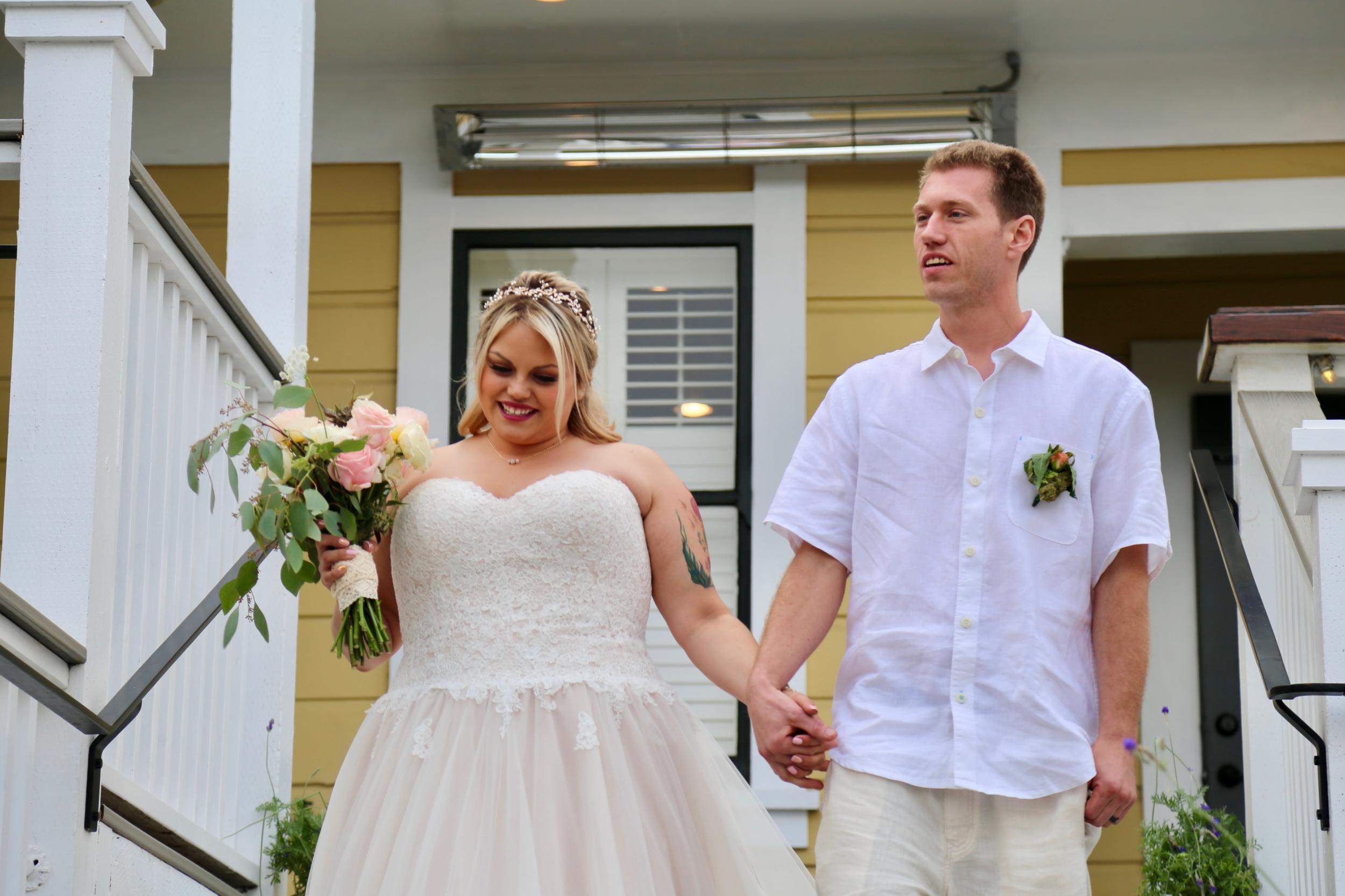 The newlyweds first bonded over a shared love of cars, cannabis, and the beach