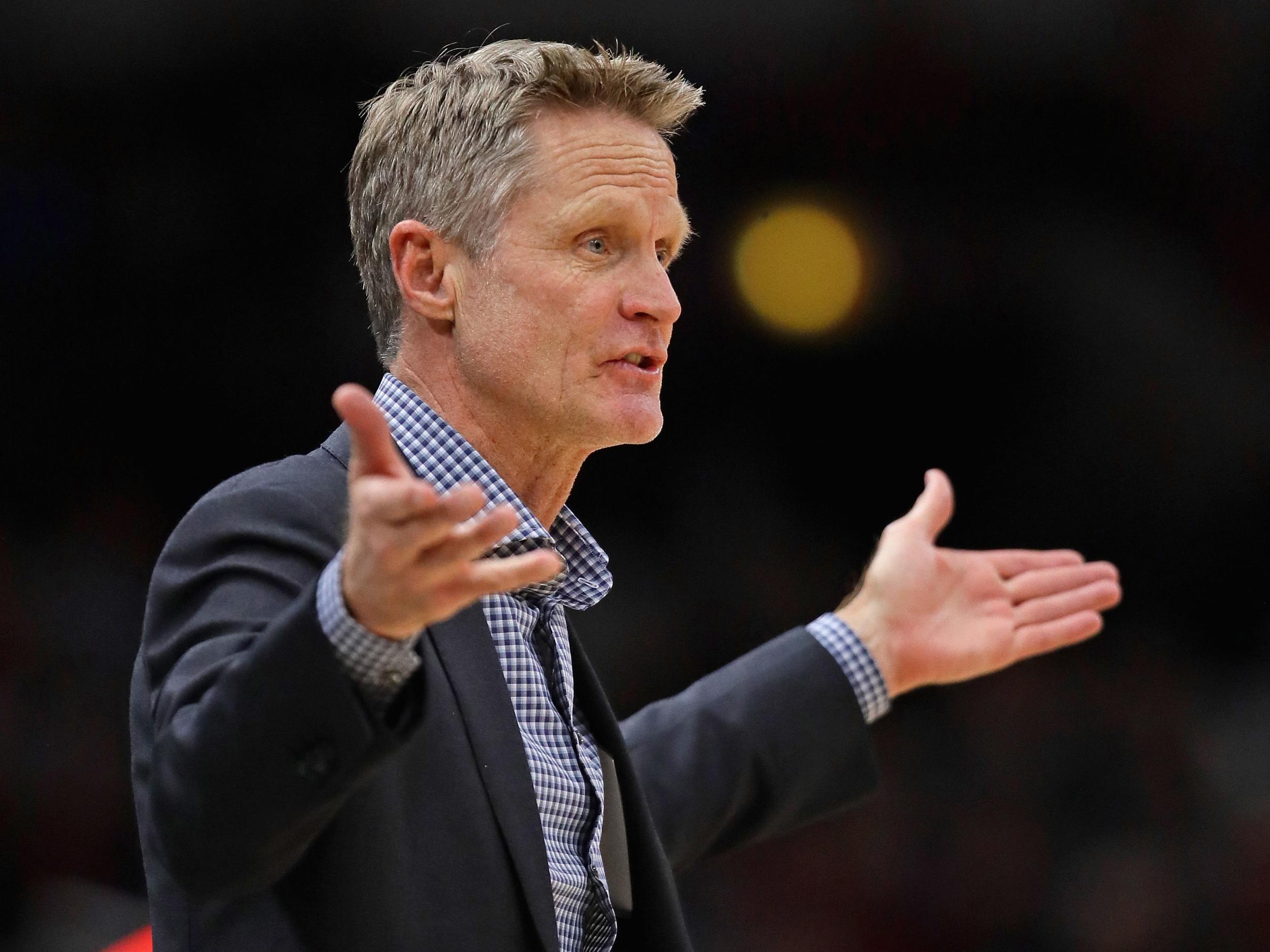Steve Kerr attacked Donald Trump for not protecting America against the real dangers
