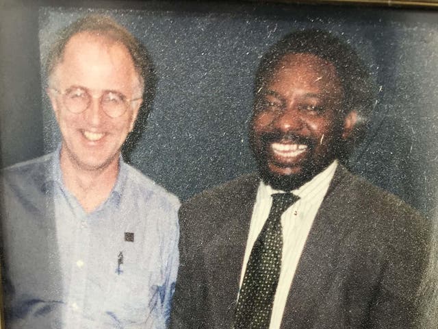 Denis MacShane and Cyril Ramaphosa