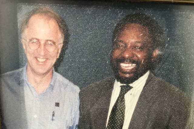 Denis MacShane and Cyril Ramaphosa