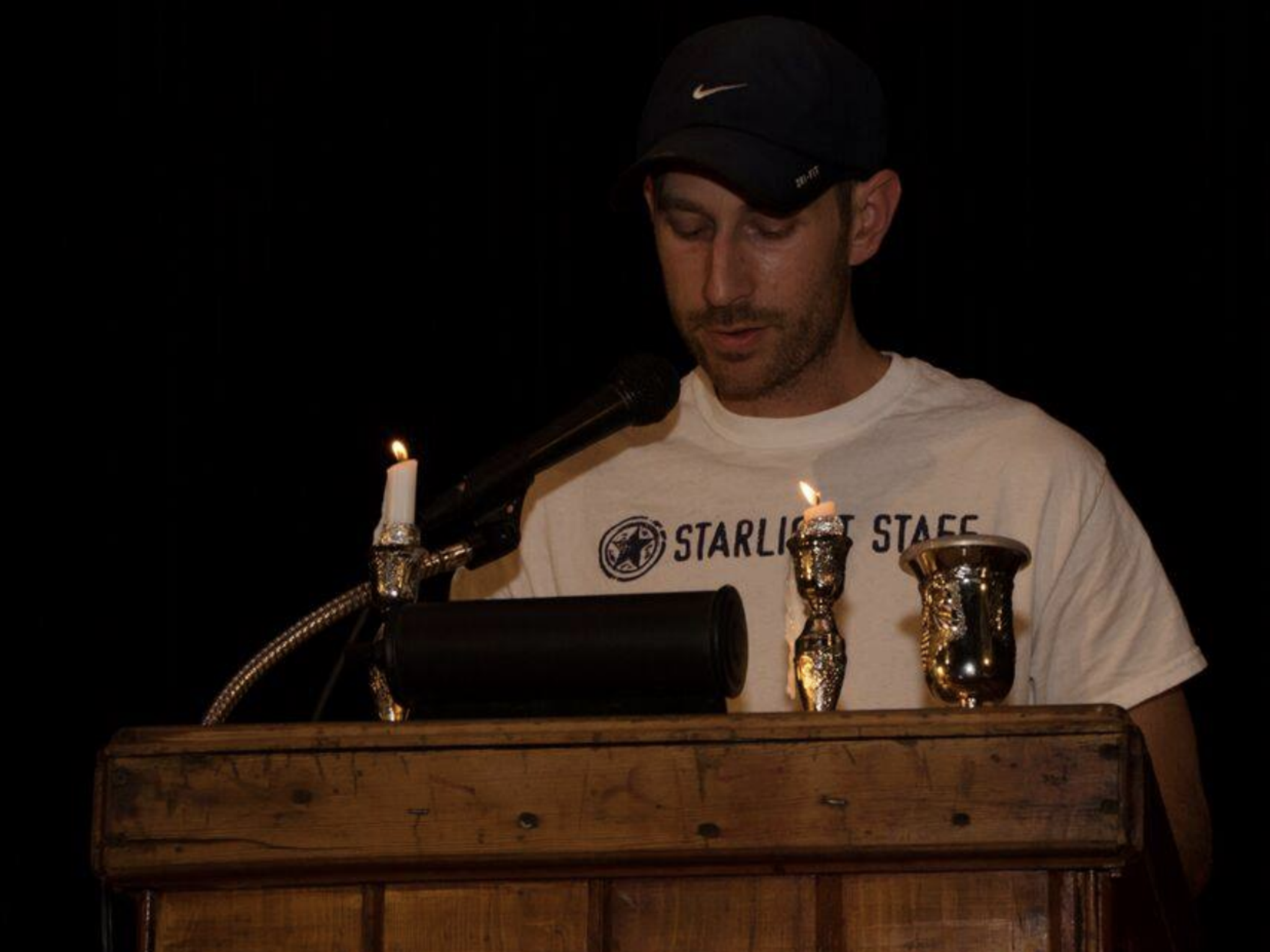 An image of Scott Beigel at Camp Starlight, where he worked as a counselor