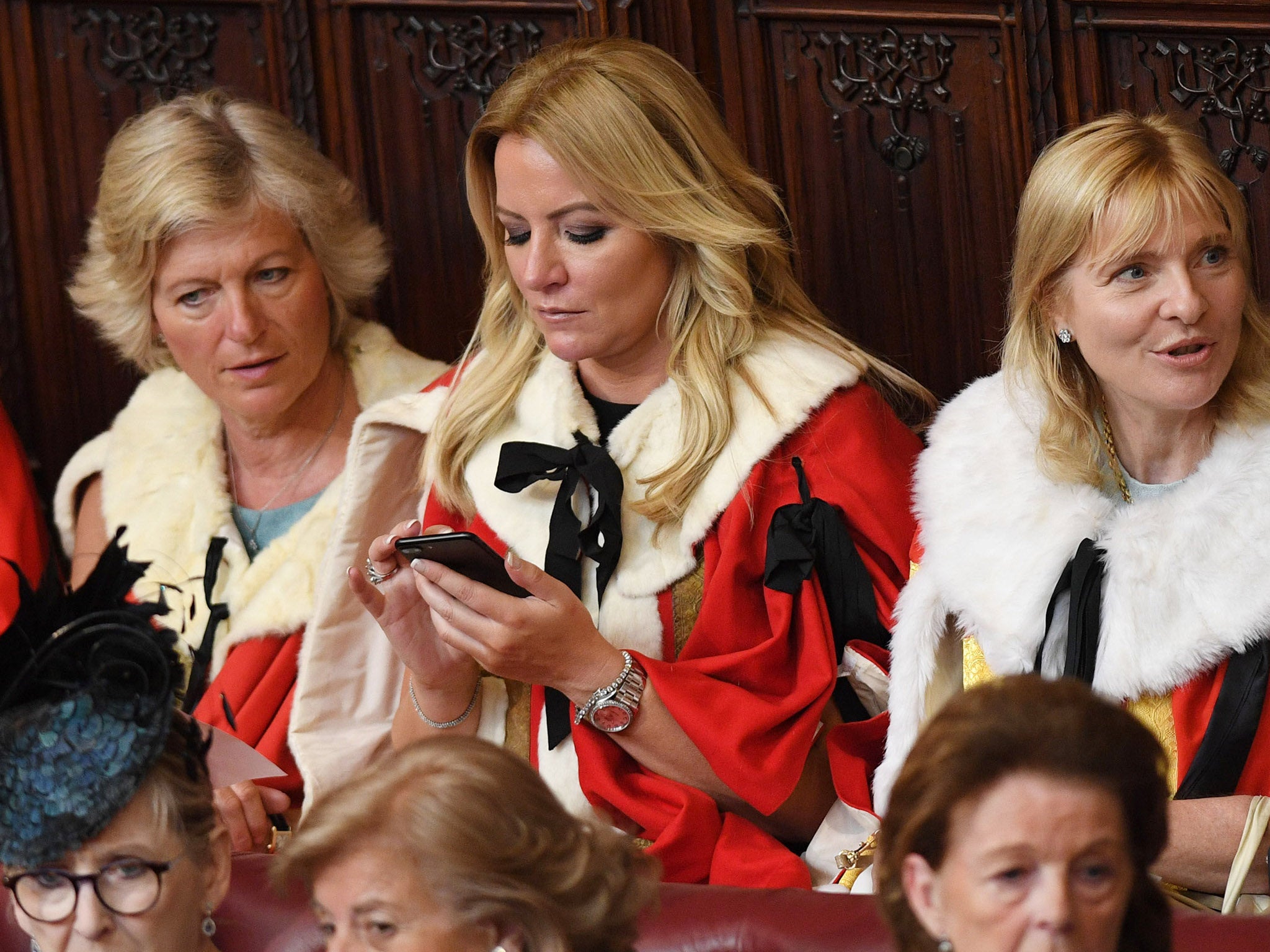 Baroness Mone arrives in the House of Lords before the state opening of Parliament (Getty)