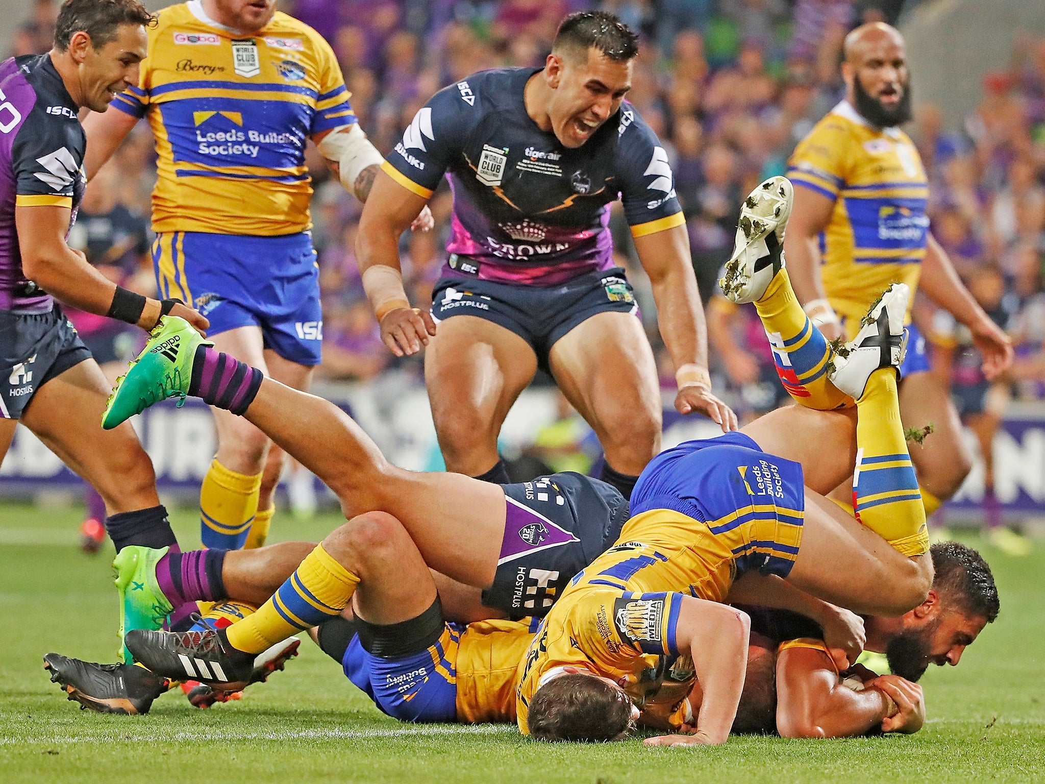 Jesse Bromwich got Melbourne back on level terms with Leeds