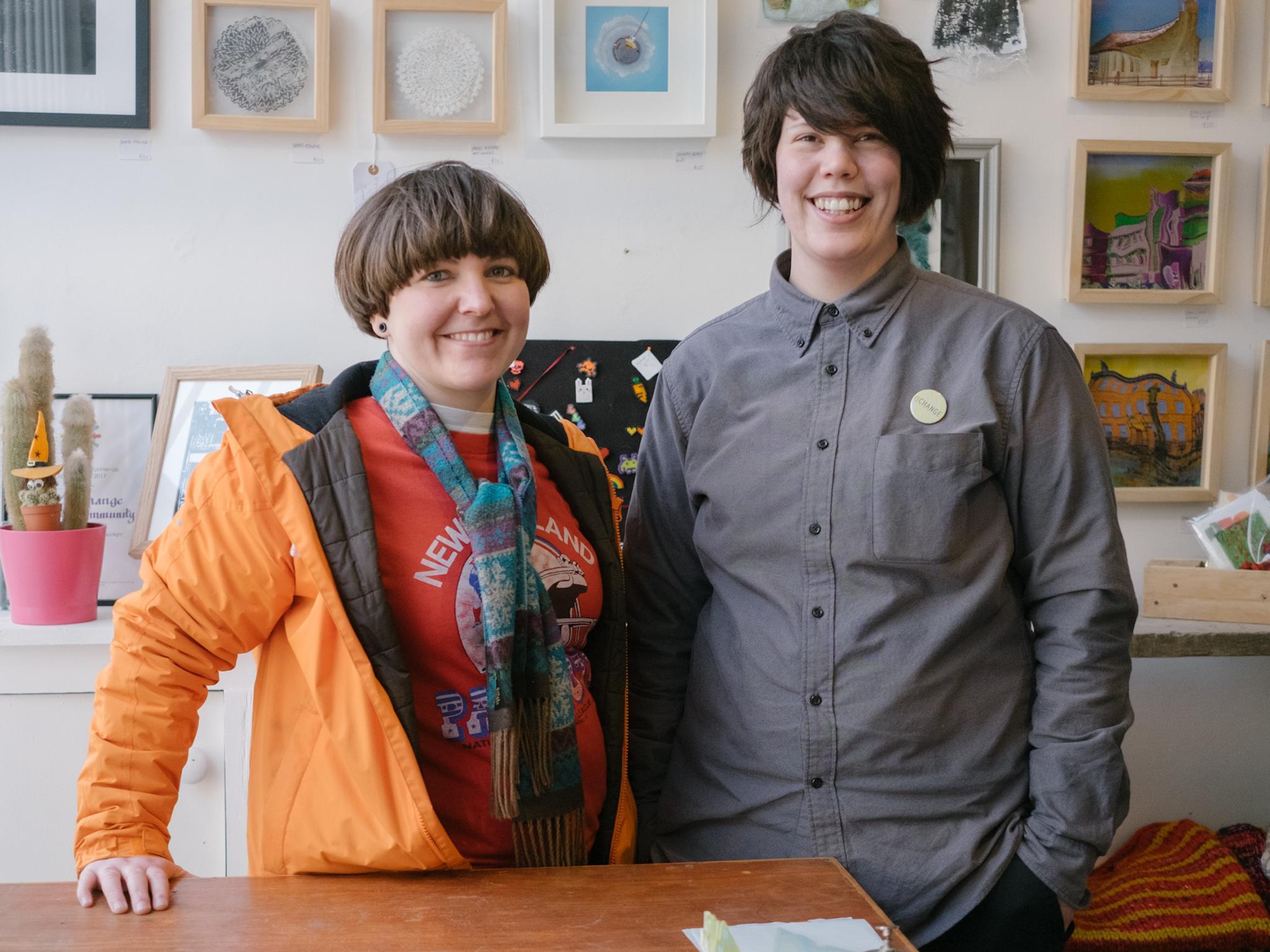 Beki Melrose and Jo Bambrough started the Exchange, an art gallery and shop in Morecambe's West End