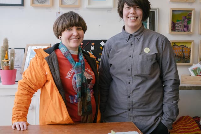 Beki Melrose and Jo Bambrough started the Exchange, an art gallery and shop in Morecambe's West End
