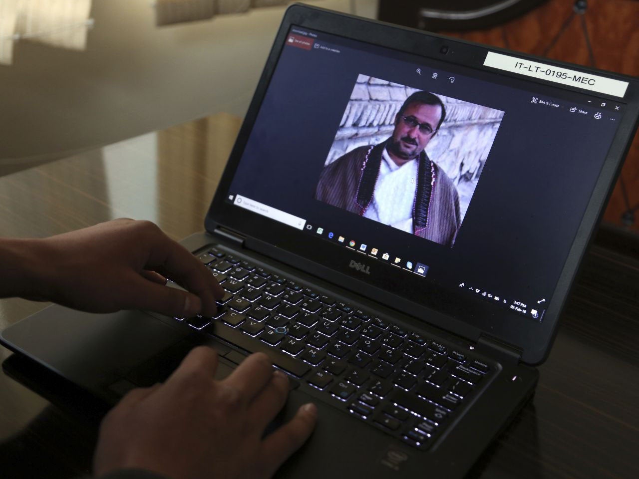 Shoaib shows a picture of his father was killed