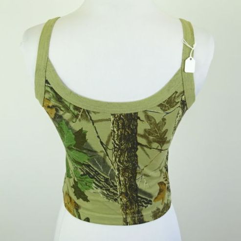 The front of the camo shirt has a profanity written on it (eBay)
