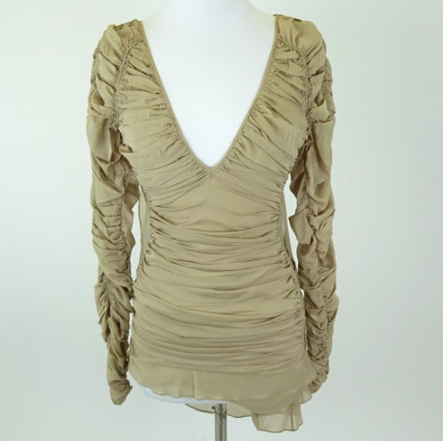 The ruched Gucci dress resembles curtains (eBay)