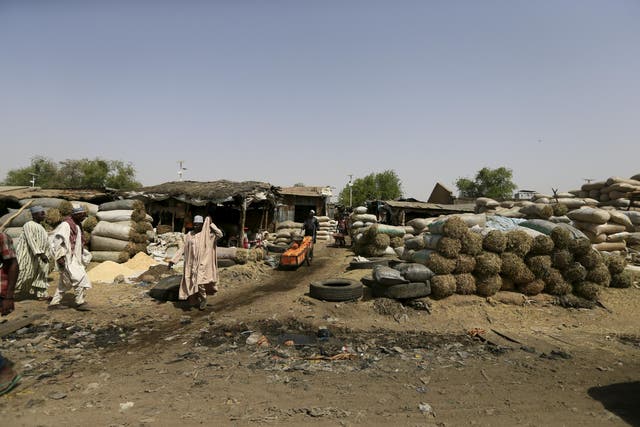 Markets, such as this one, in Maiduguri have often been targeted by Boko Haram attacks.