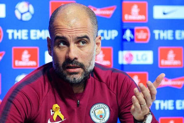 Pep Guardiola says his team are wary of an upset