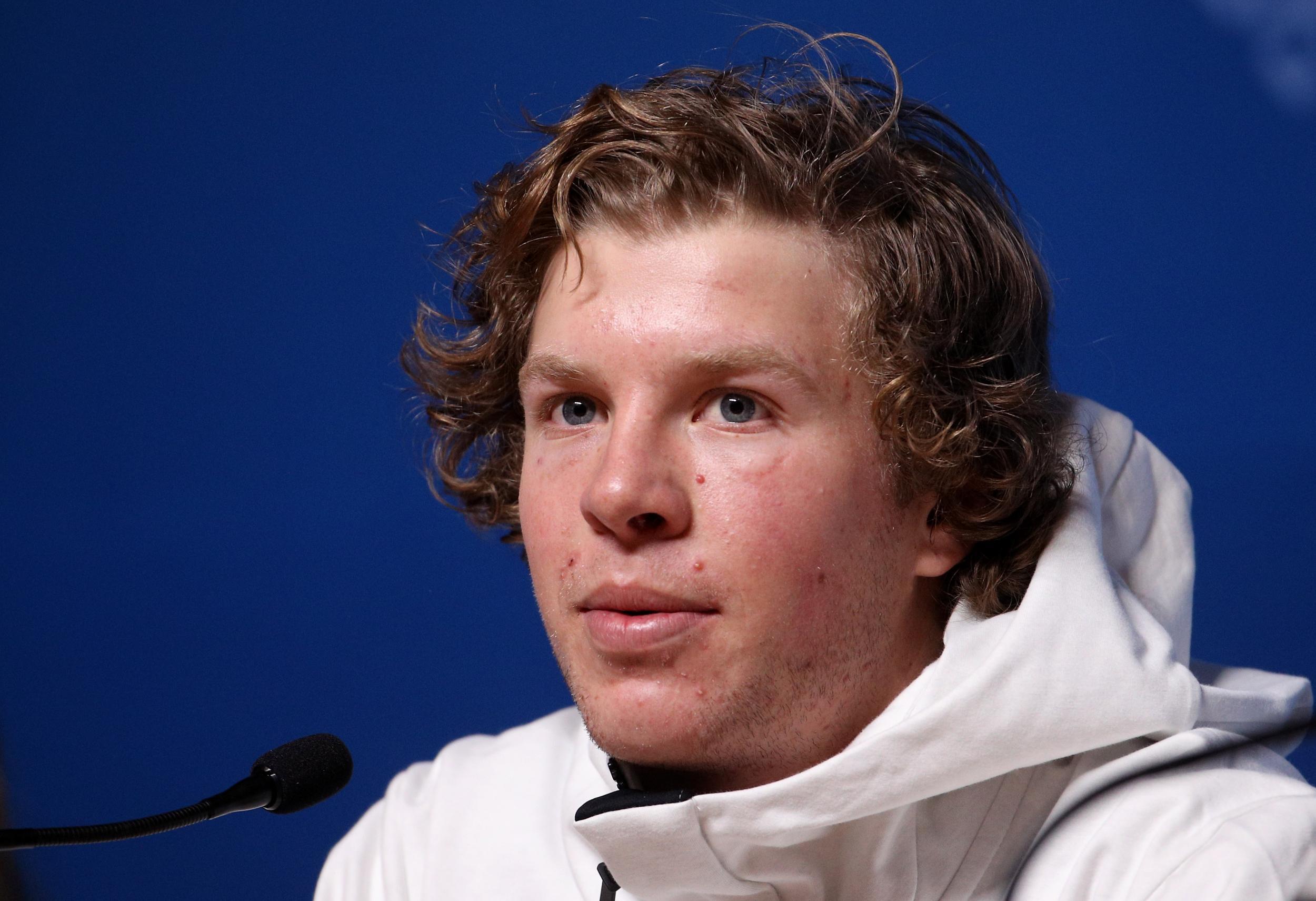 Freestyle skier Aaron Blunck
